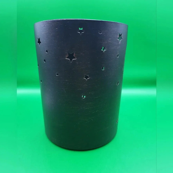 Owl 3 Wick Candle Holder Metal Cylinder Better Homes & Gardens Bronze Brown 6 in - Picture 2 of 3